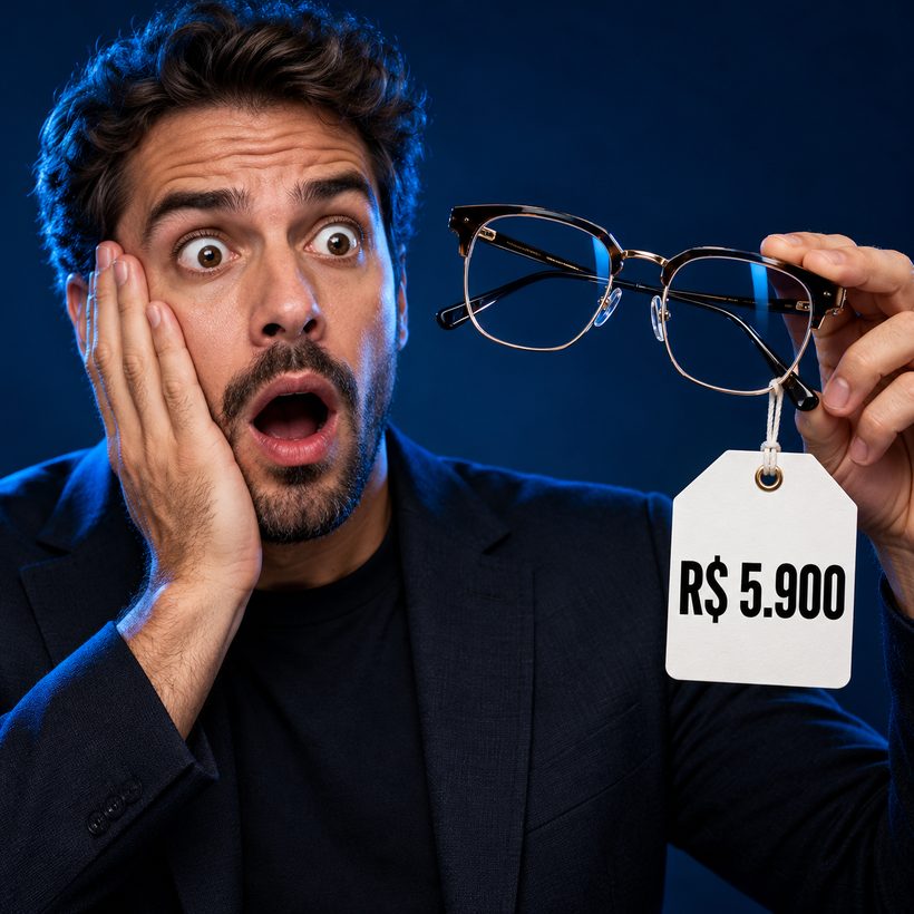 Susto com o preço dos óculos